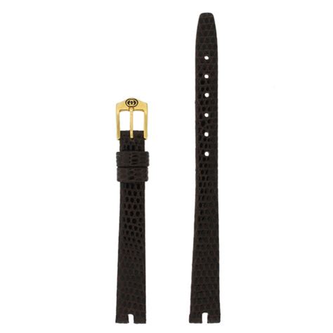 gucci 10mm leather watch strap|gucci watch women rubber strap.